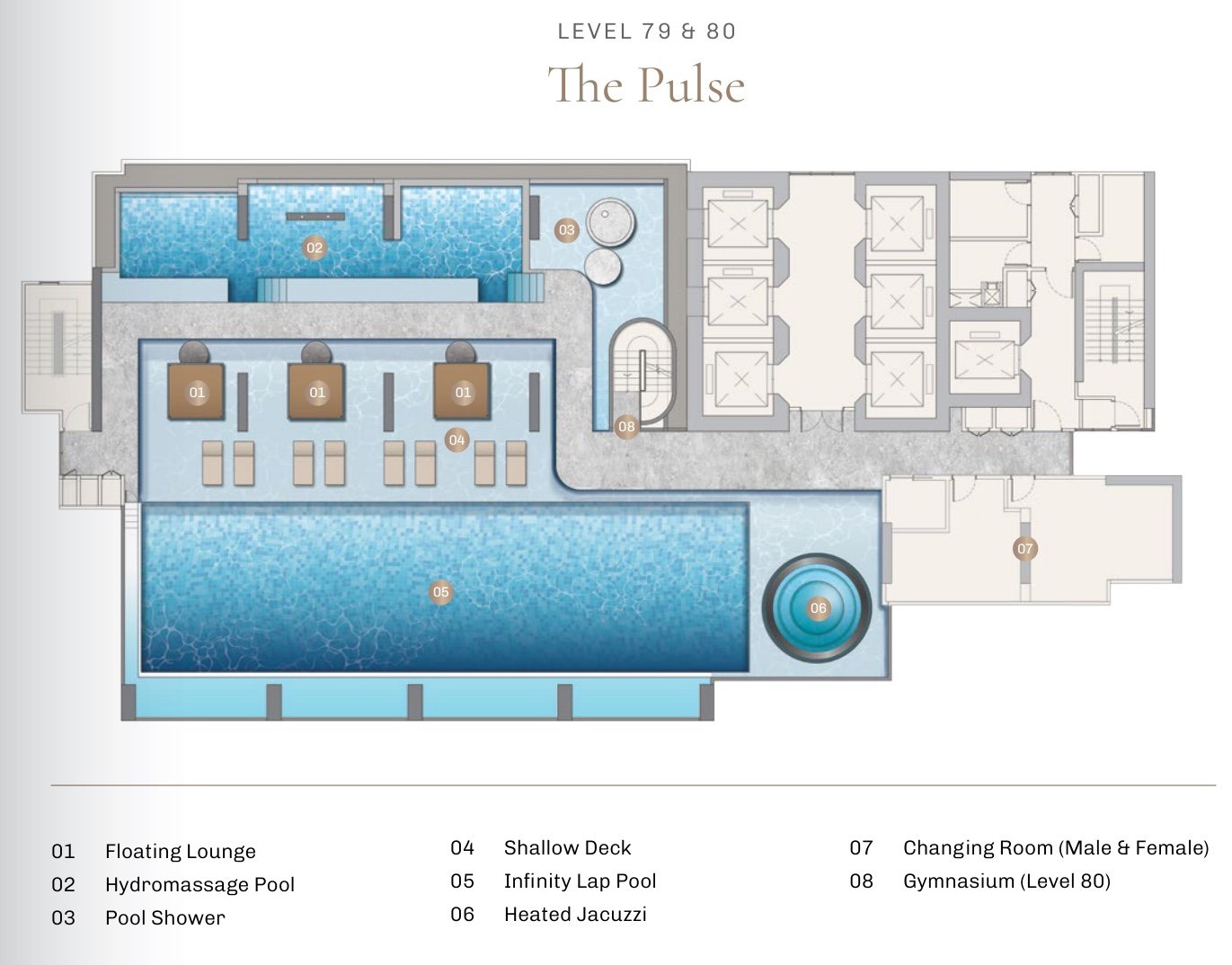 DIVINE KL City Centre facilities plan, Levels 79 and 80