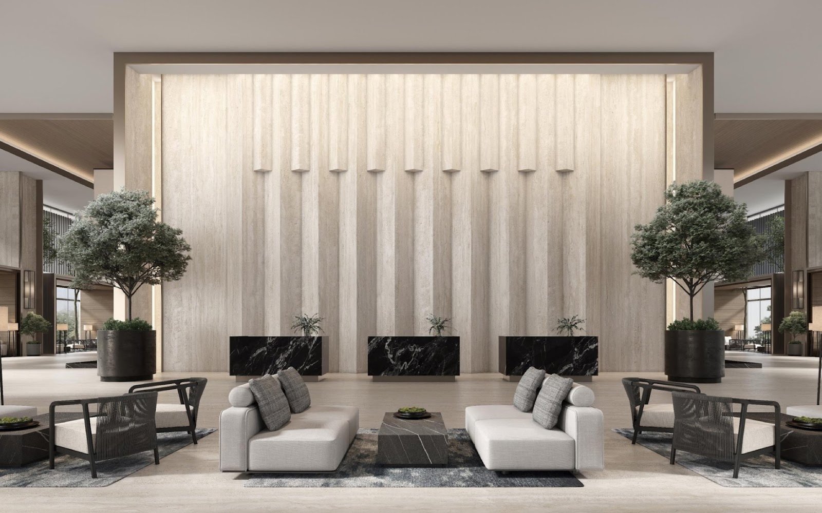 Duo Tower lobby lounge: artist's impression