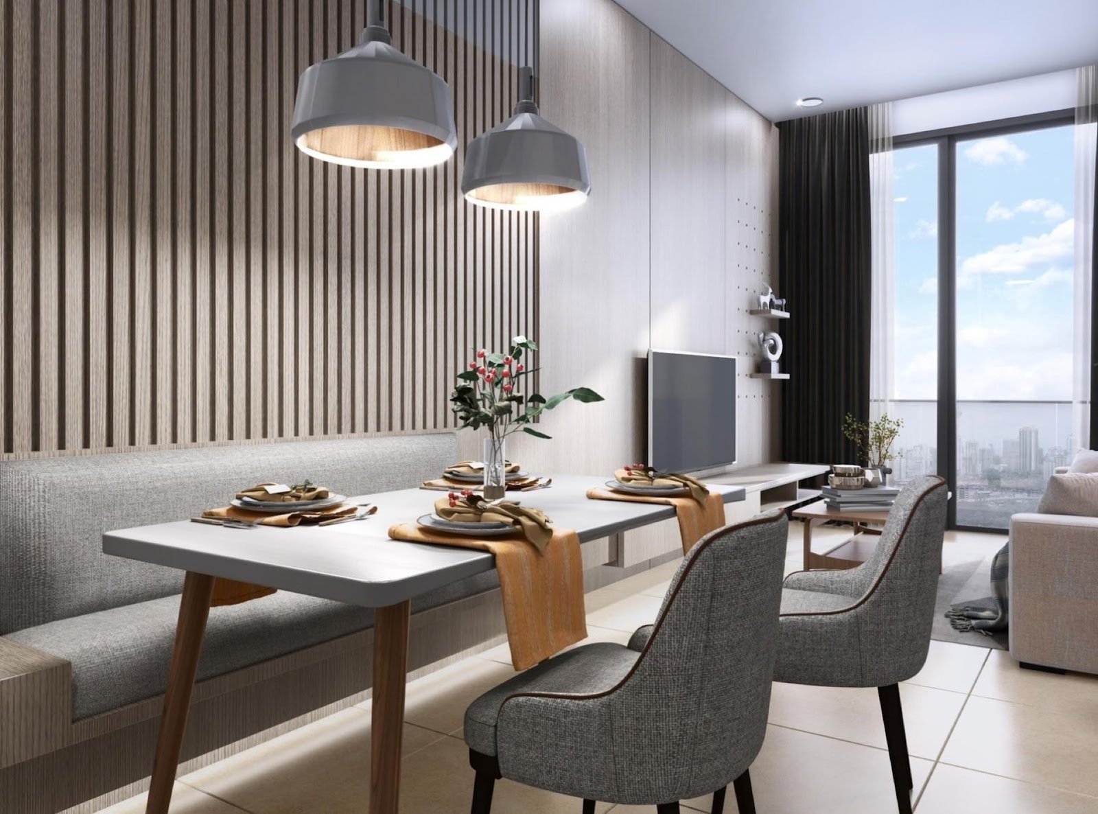 EkoTitiwangsa living and dining area: artist's impression