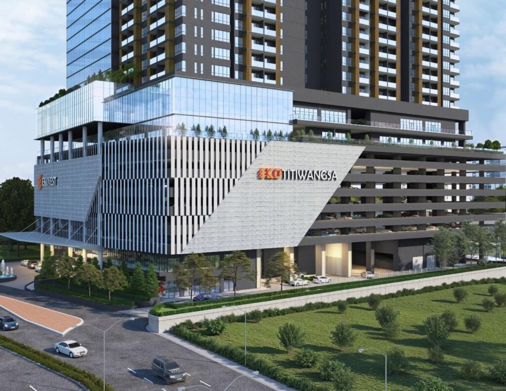 EkoTitiwangsa podium and towers on Jalan Pahang: artist's impression