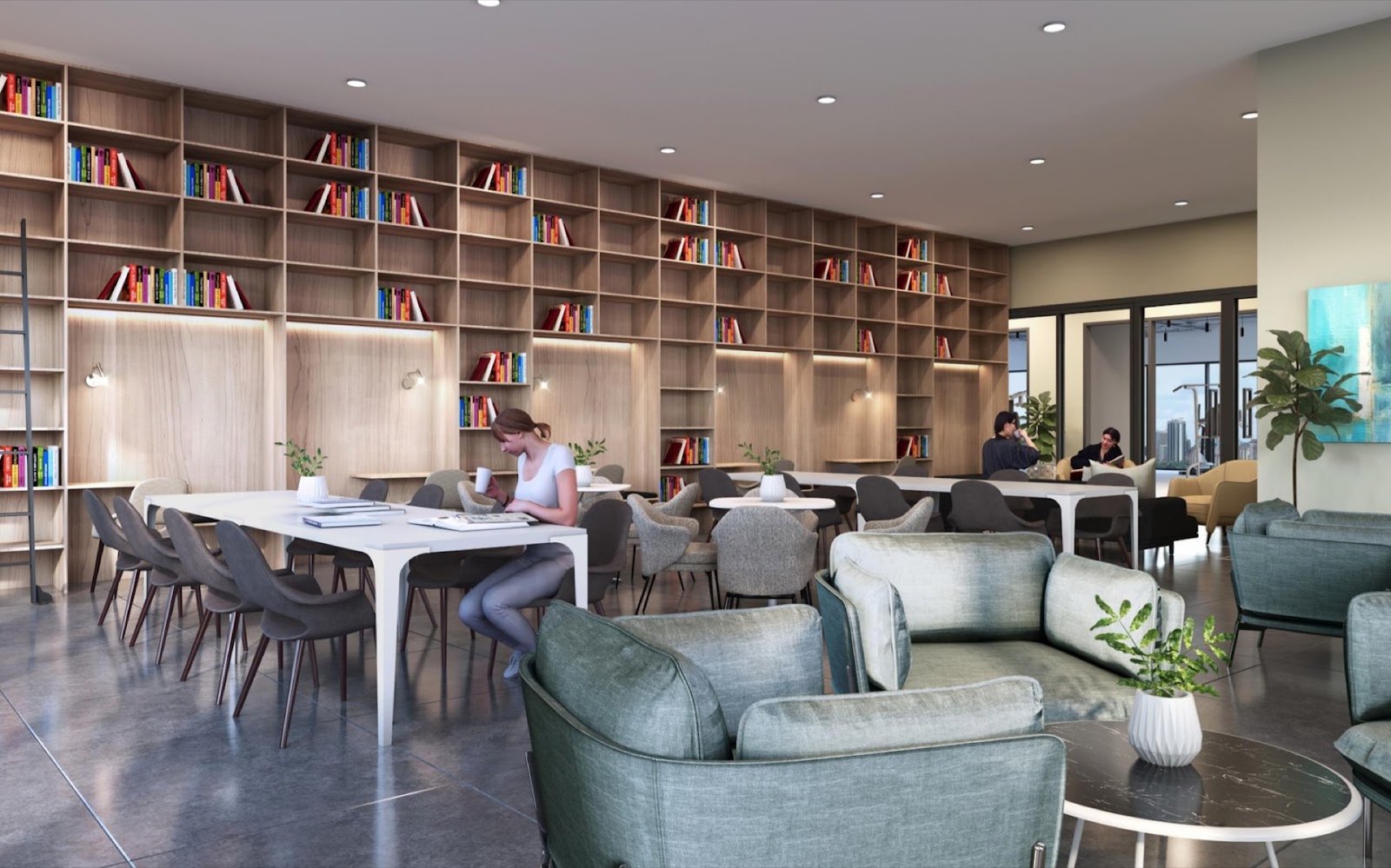 EkoTitiwangsa reading room and co-working space: artist's impression