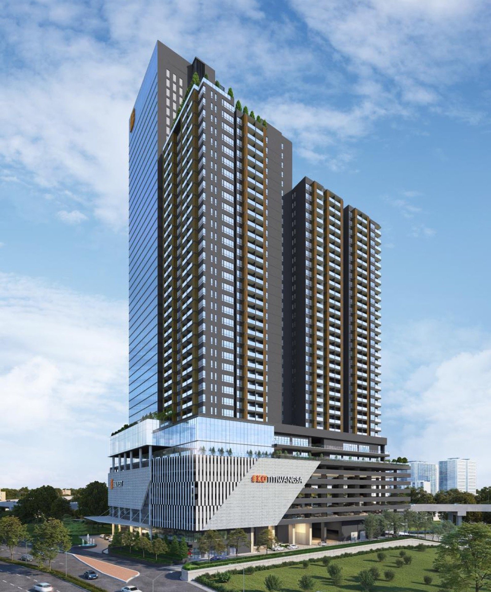 EkoTitiwangsa office tower and residential blocks: artist's impression