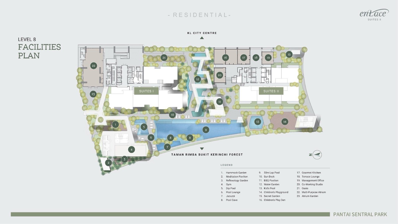 Enlace Suites II Level 8 facilities plan