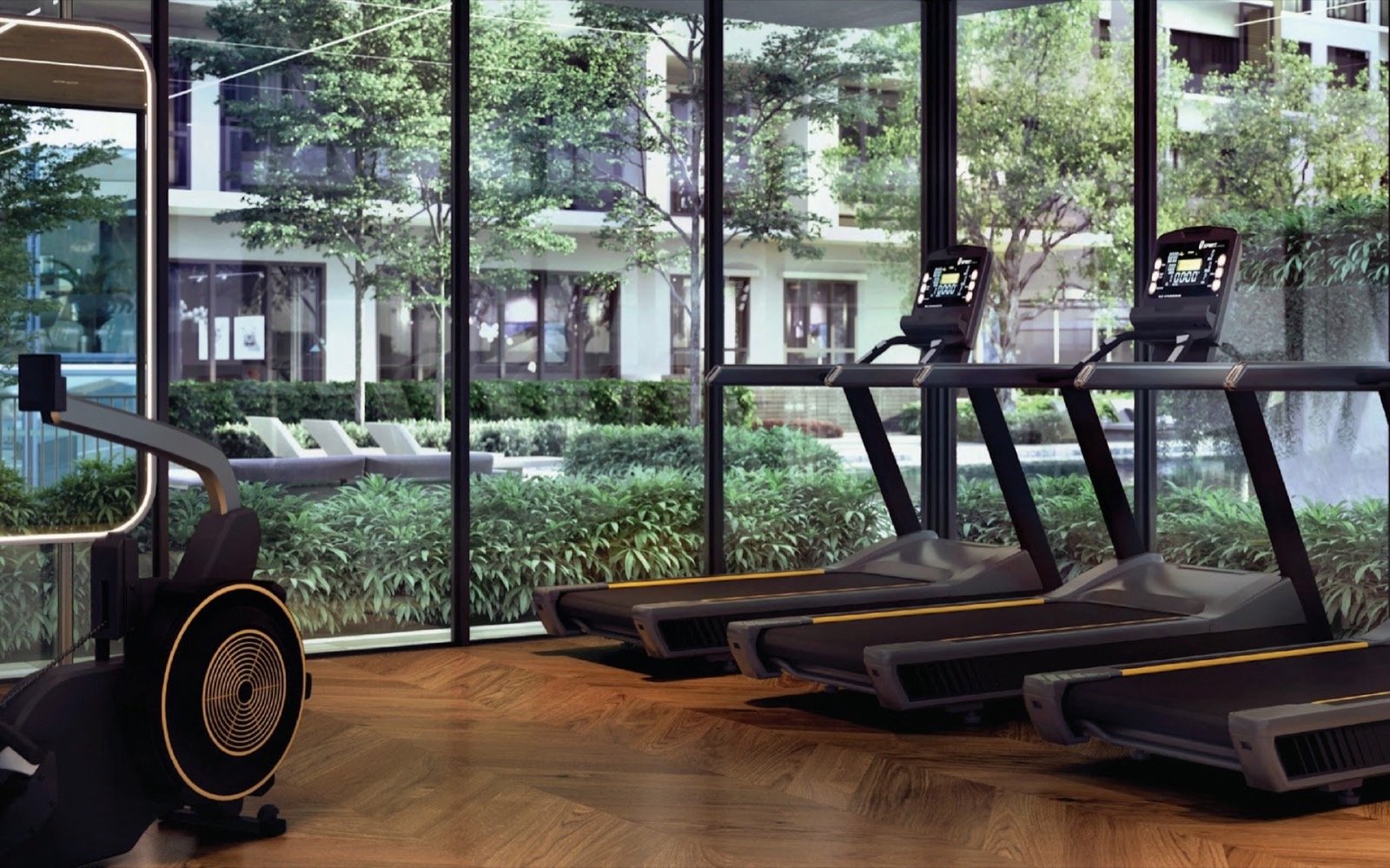 Enlace Suites II gym: artist's impression