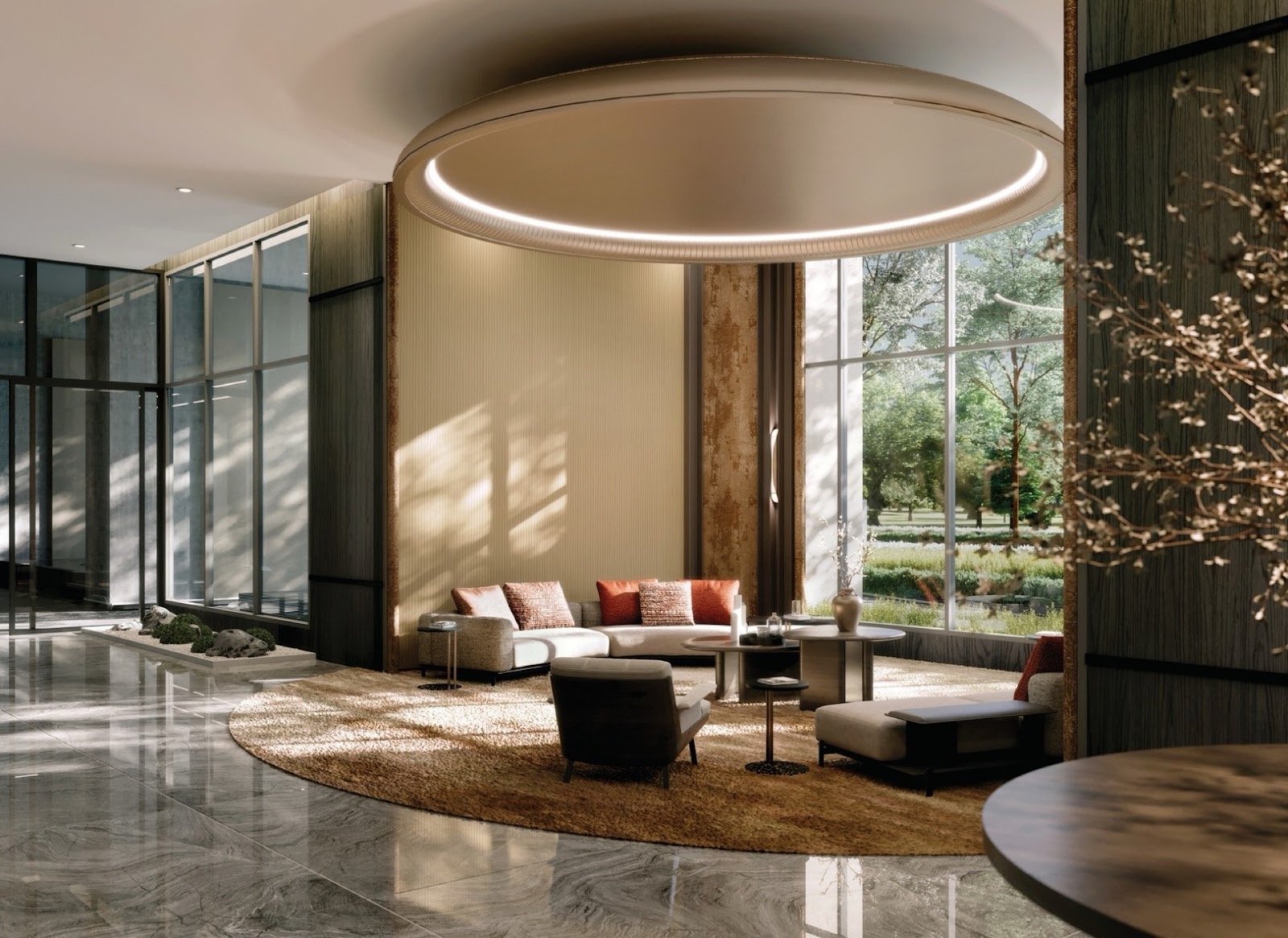 Enlace Suites II lobby lounge: artist's impression