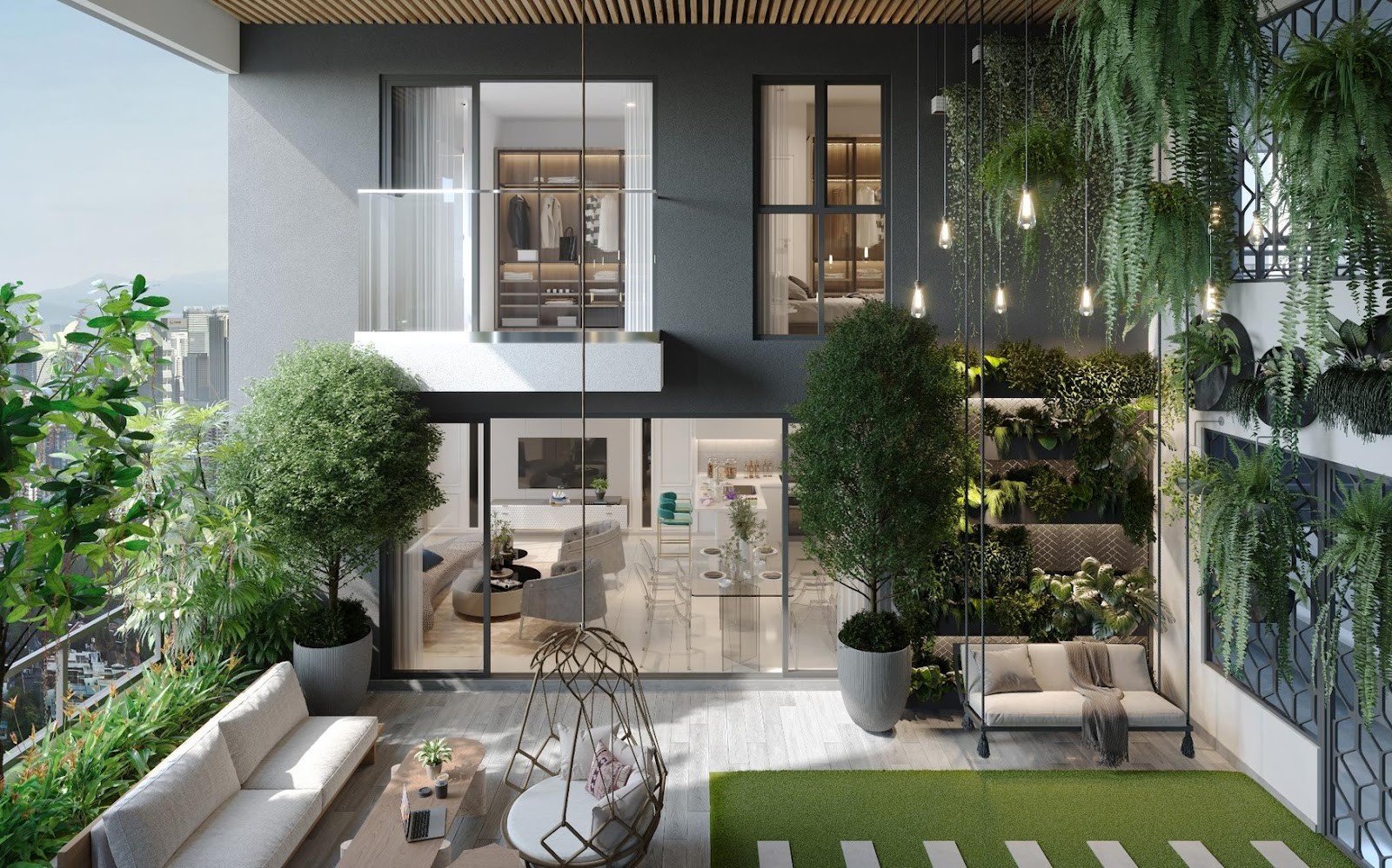 Est8 @ Seputeh duplex home with garden terrace: artist's impression
