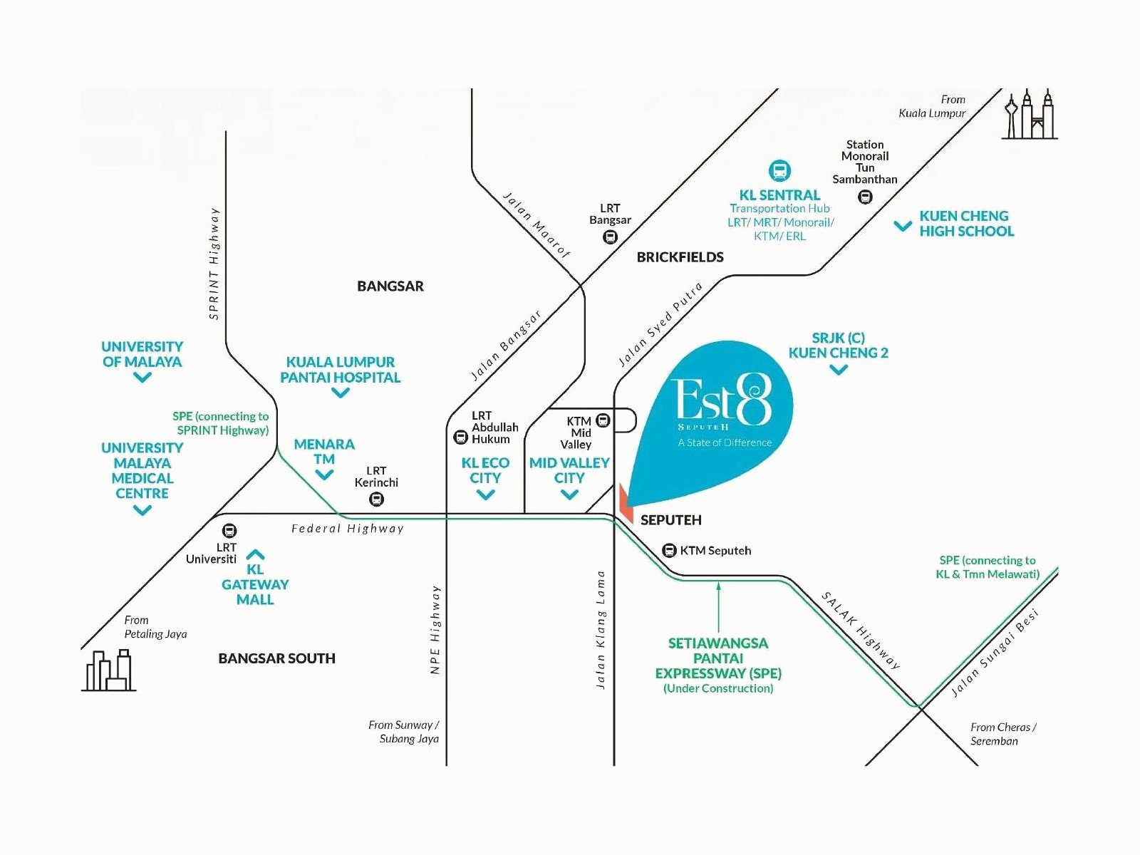 Est8 @ Seputeh location map