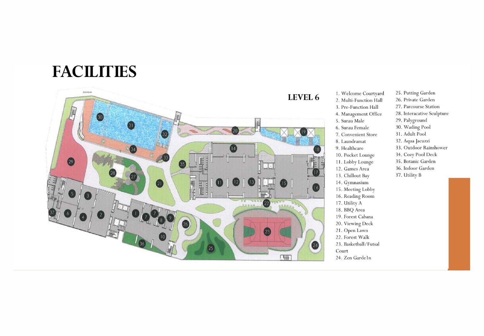Forest Hill Residences Level 6 facilities plan