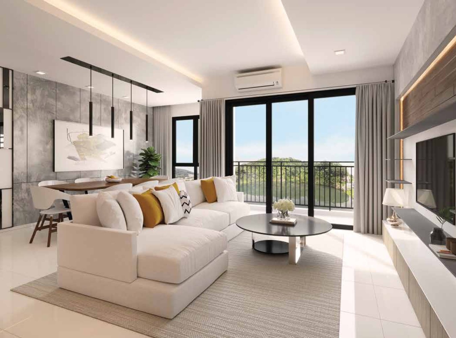 Forest Hill Residences living room: artist's impression