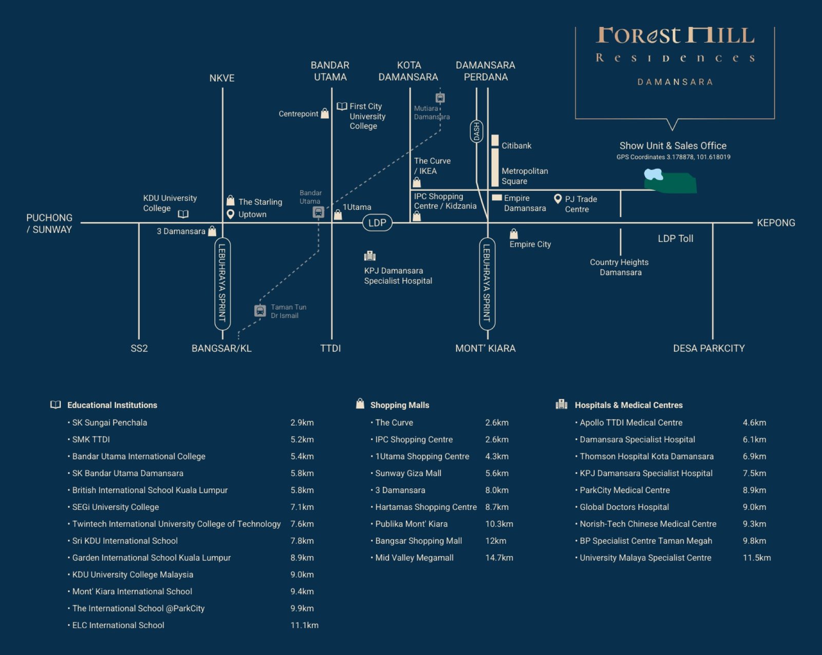 Forest Hill Residences location map