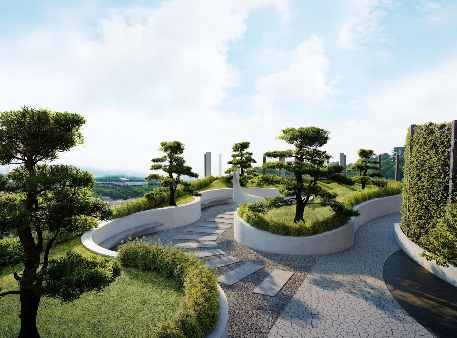 Forest Hill Residences garden deck: artist's impression