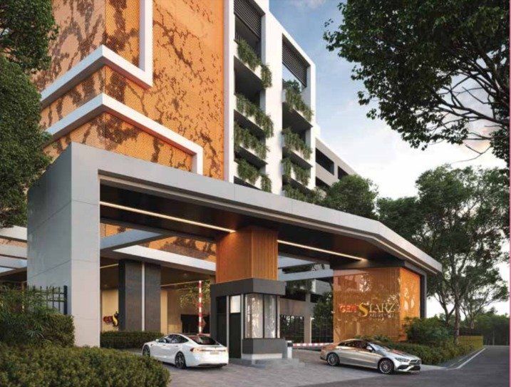 Gen Starz Residences entrance and guardhouse: artist's impression