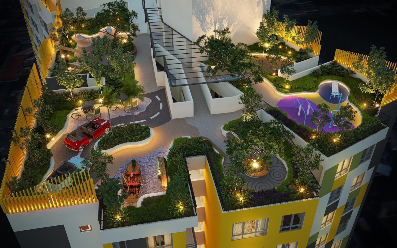 Helix 2 Level 33 rooftop garden: artist's impression
