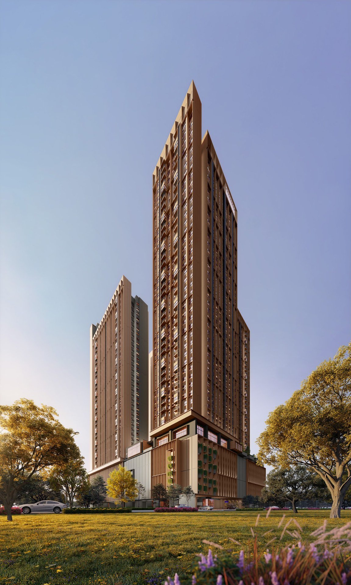 The Kingswoodz seen from street level: artist's impression