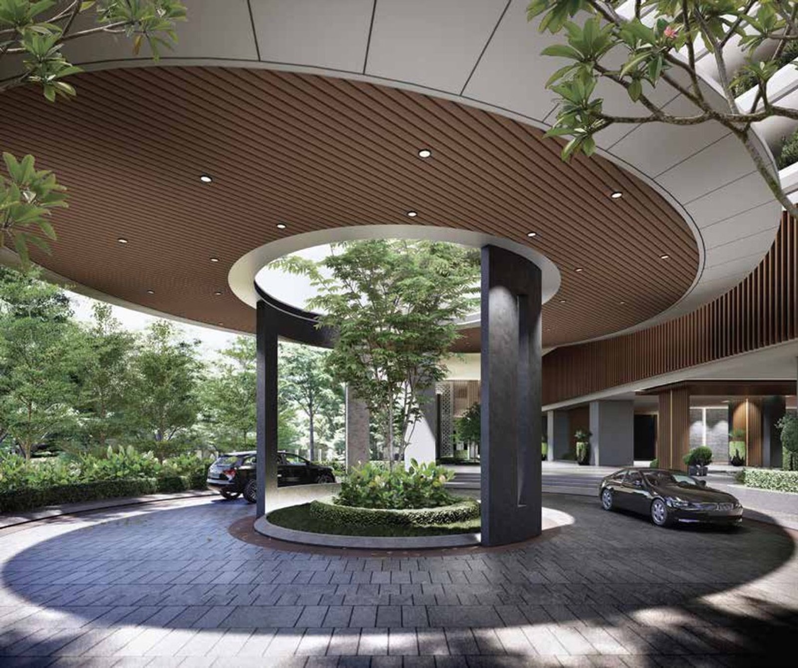 Laurel Residence drop-off: artist's impression