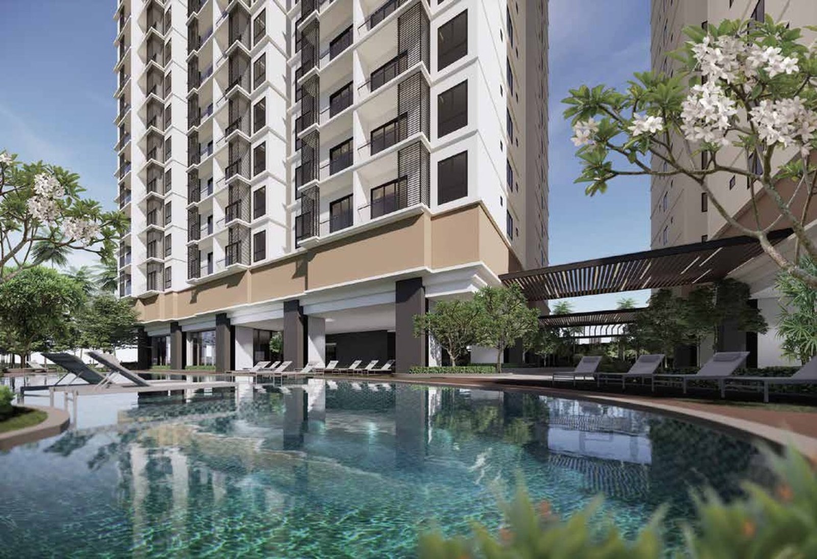 Laurel Residence garden pool: artist's impression