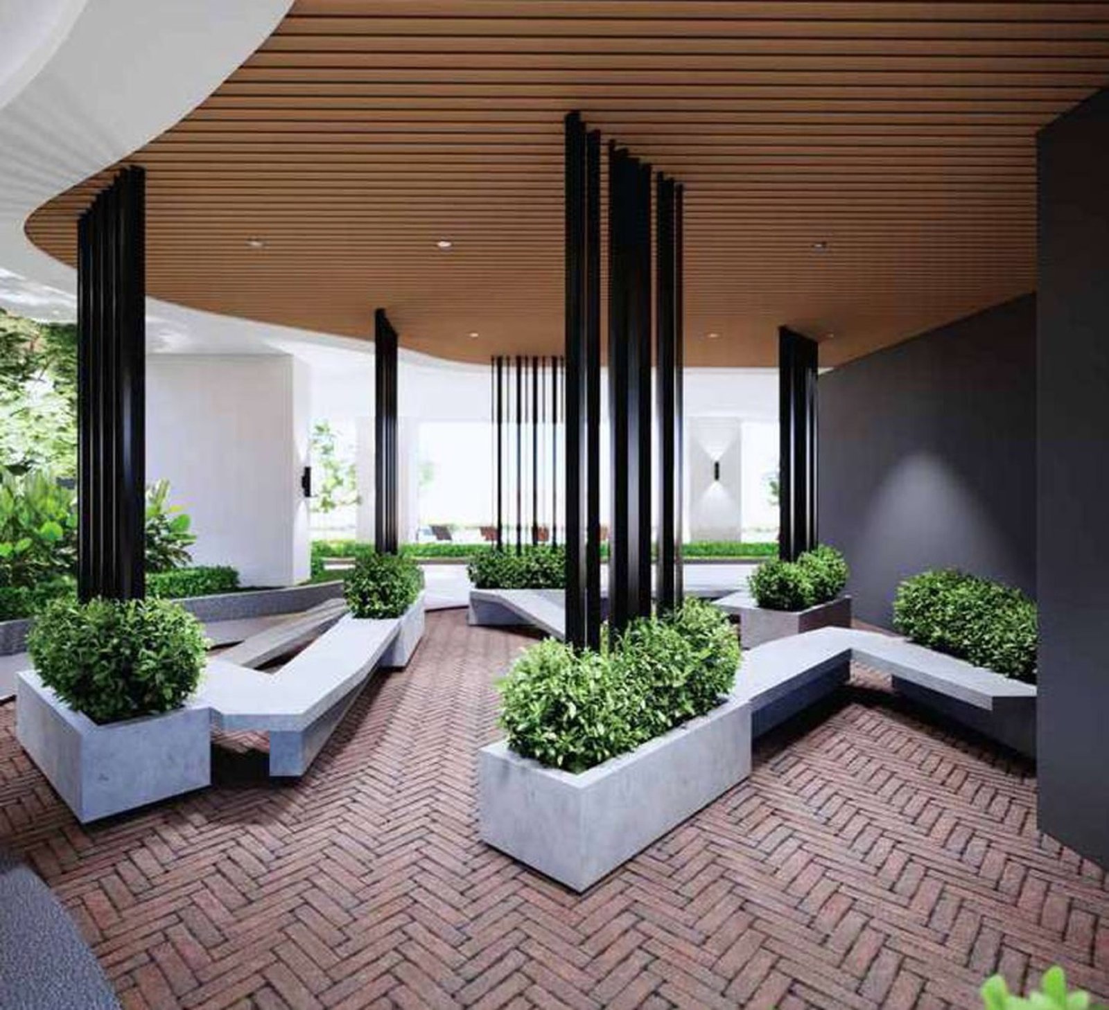 Laurel Residence community hangout pavilion: artist's impression