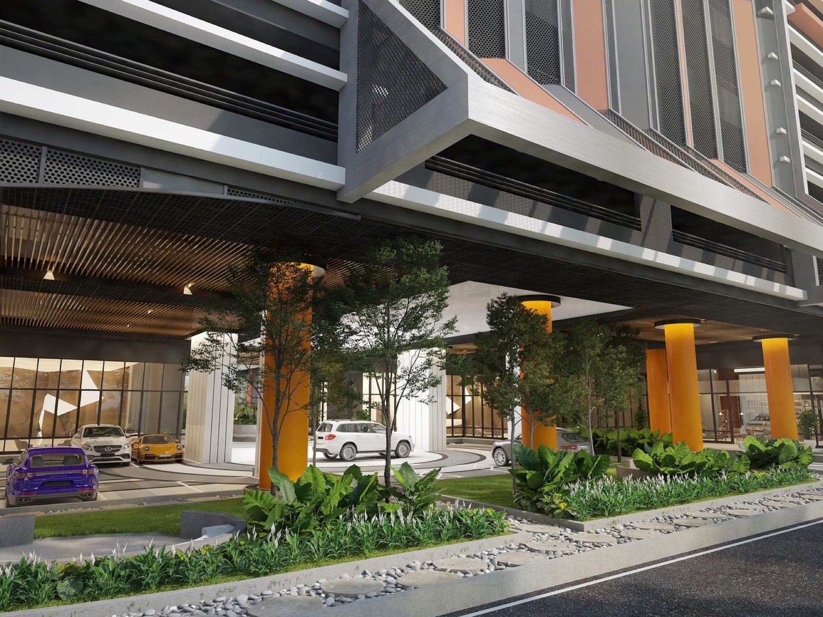 Laverra Seri Damansara Residences drop-off area: artist's impression