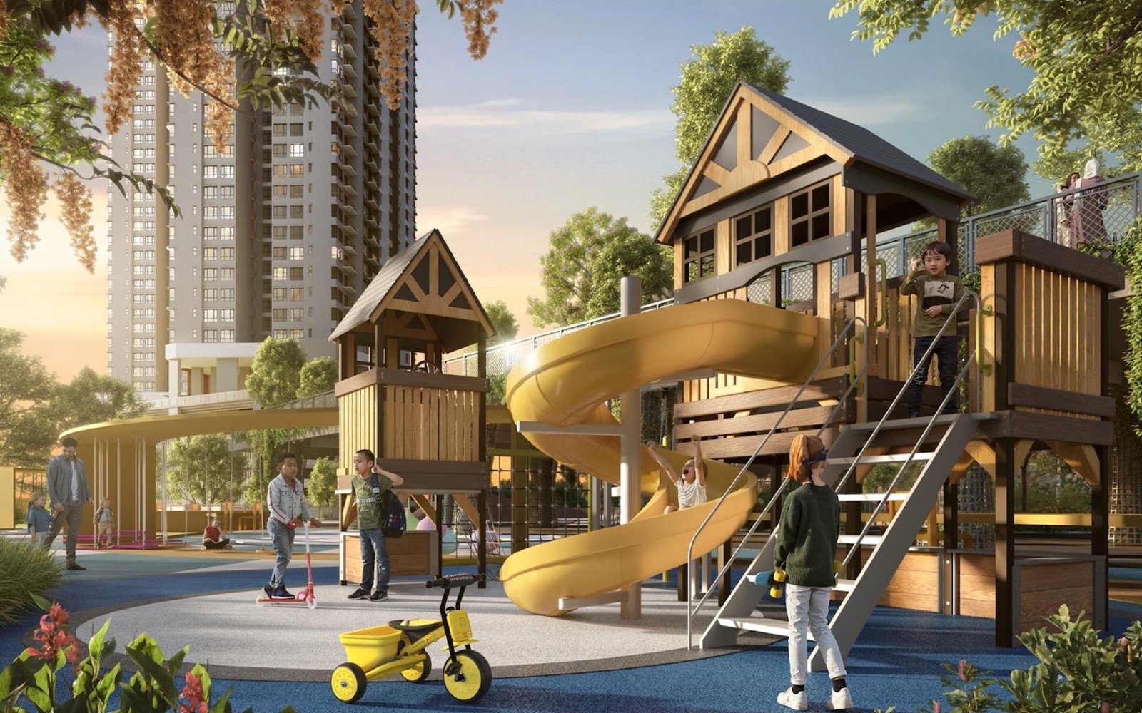 Laverra Seri Damansara Residences children's playground: artist's impression