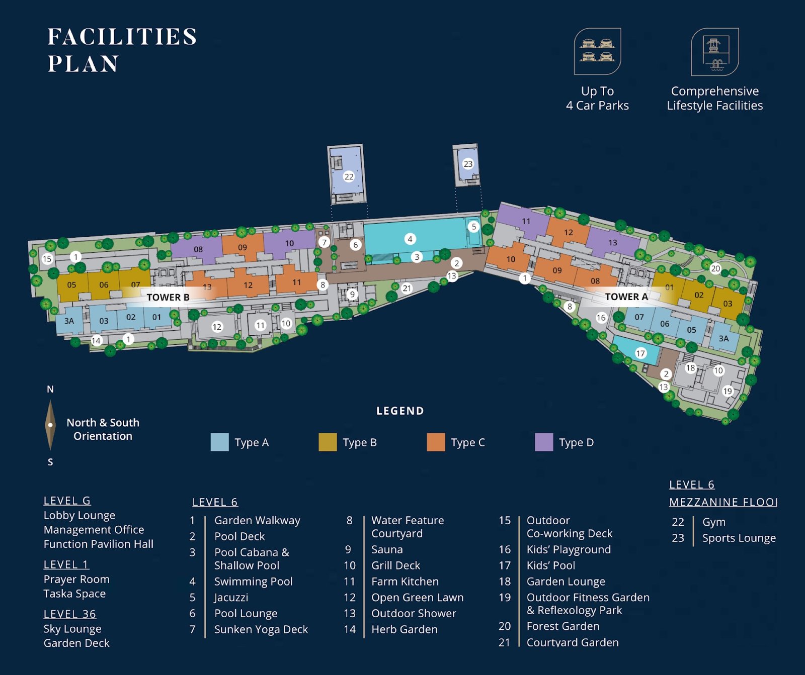 Levia Residence facilities plan