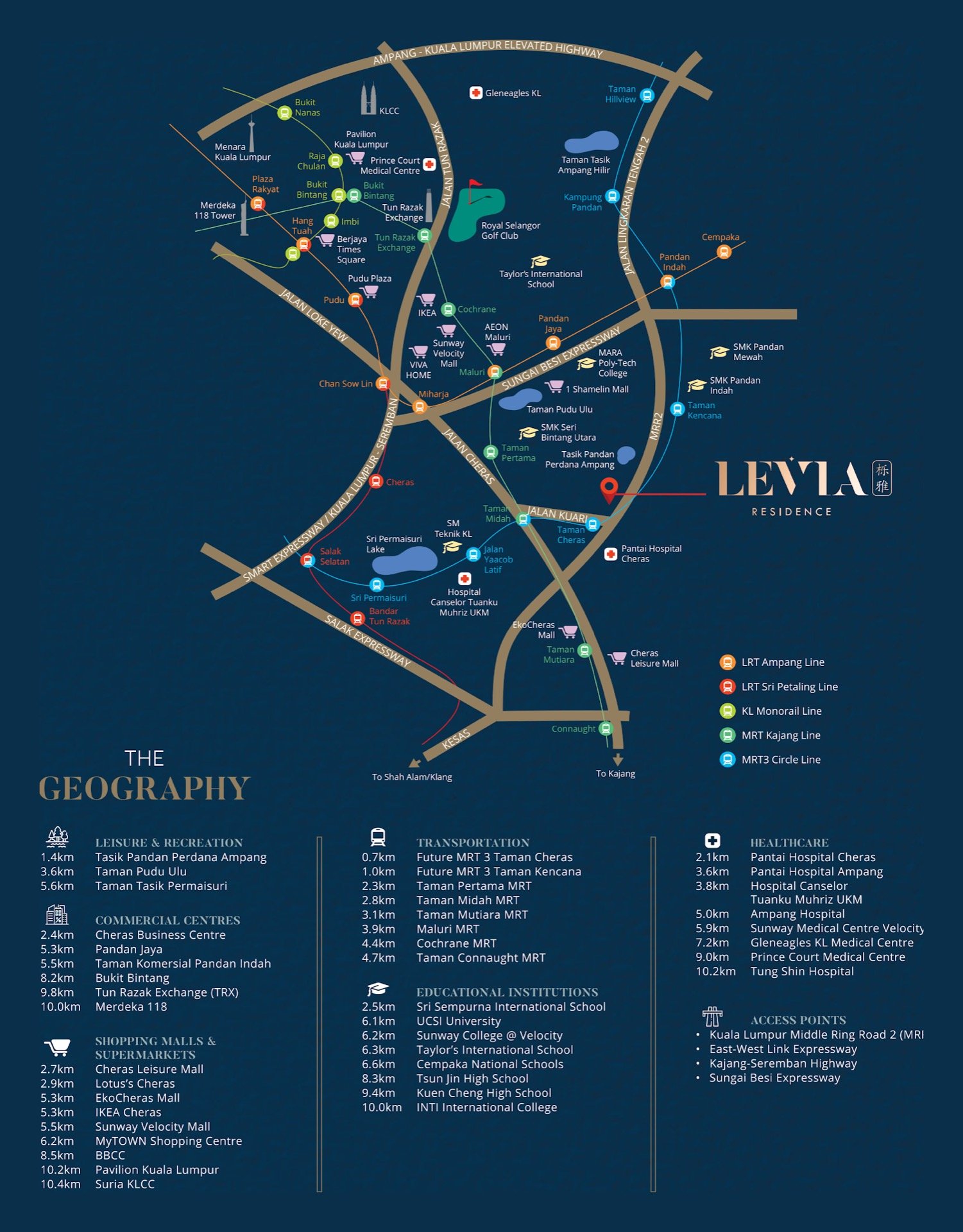 Levia Residence location map
