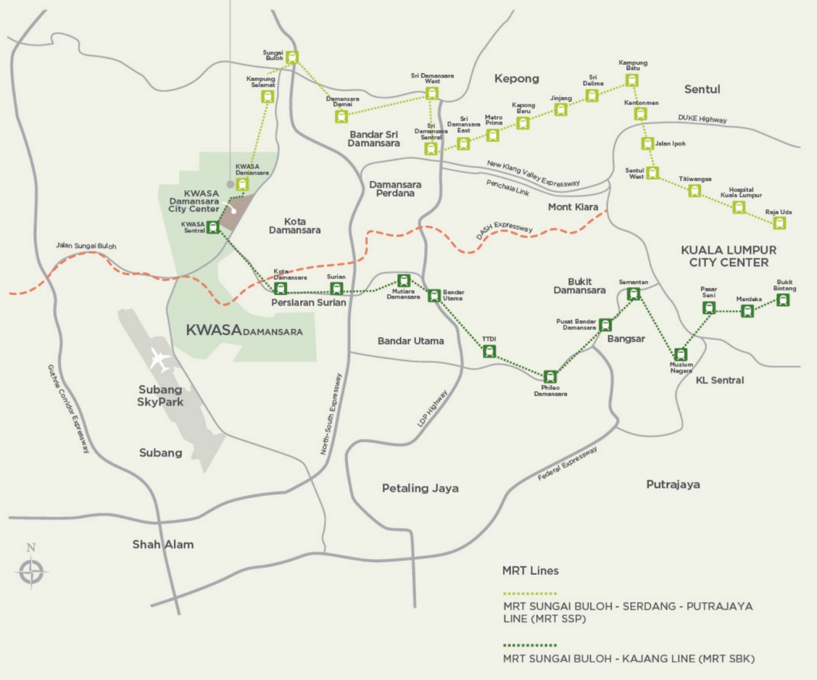 Linari Kwasa Damansara location map