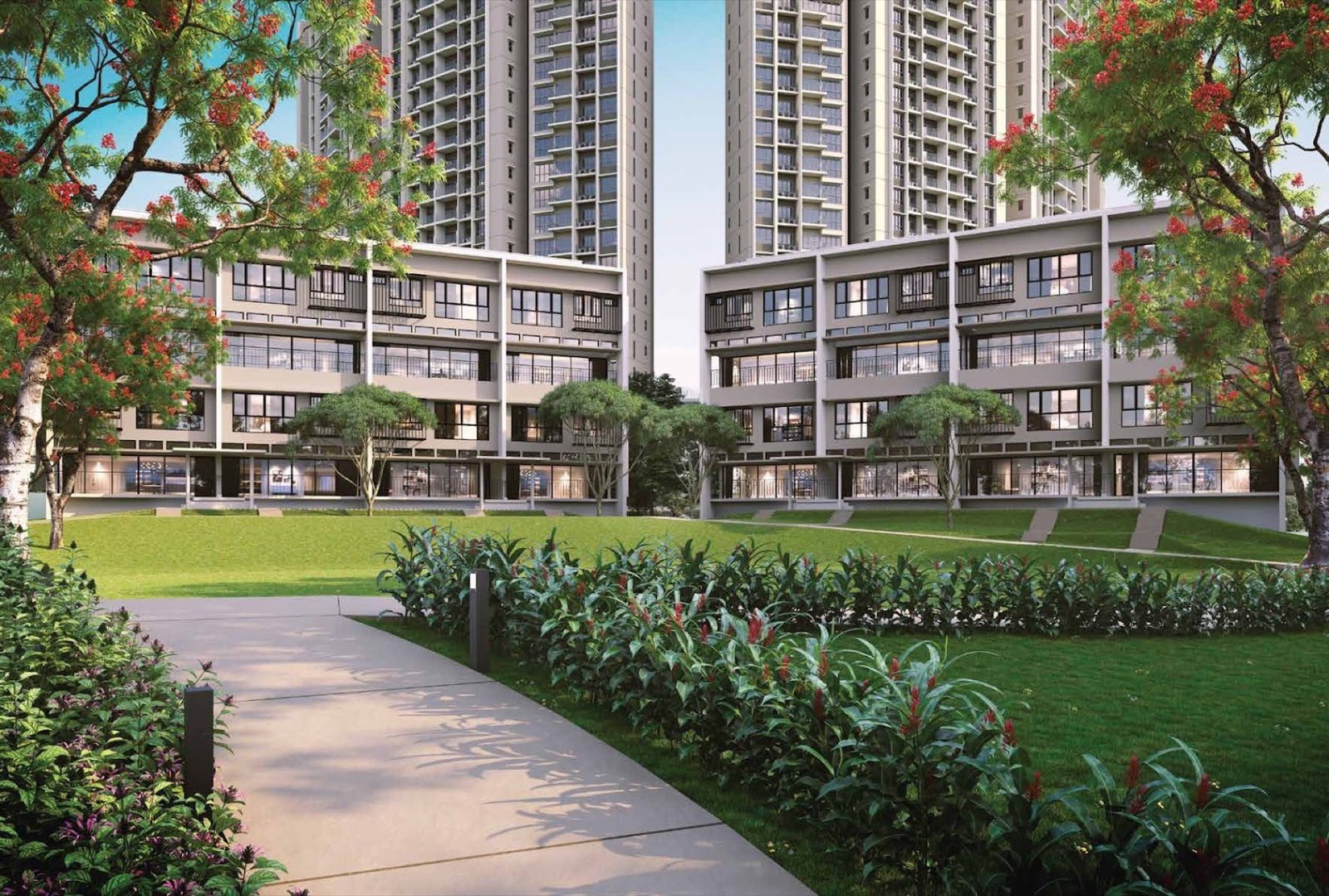 Linari Parkhomes facing the oval park: artist's impression