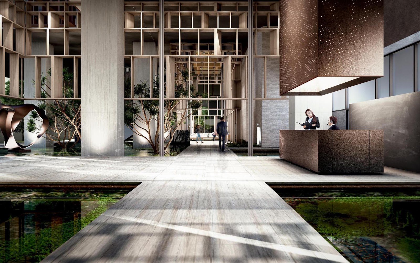 Lucentia Residences lobby: artist's impression