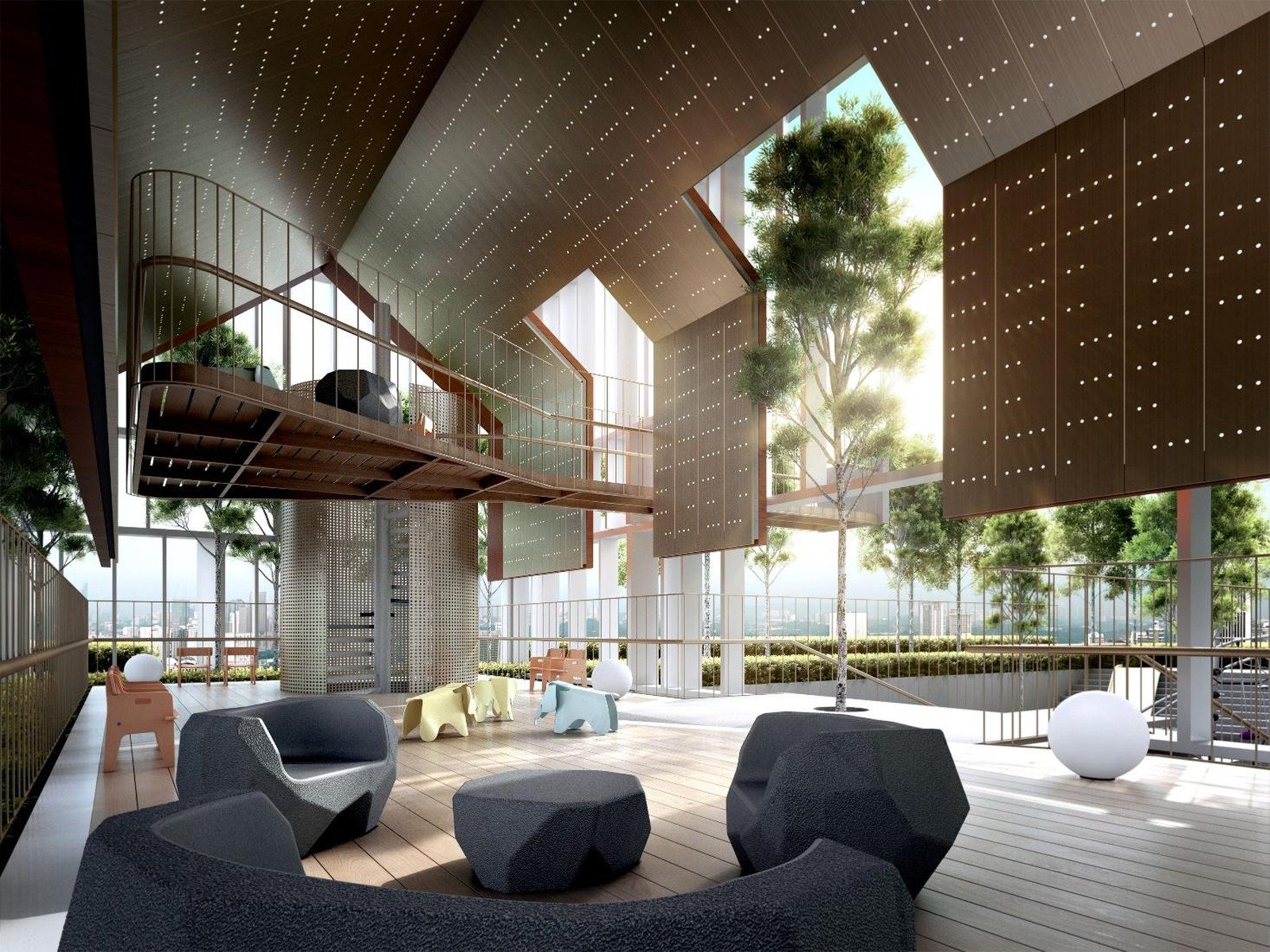 Lucentia Residences sky garden: artist's impression