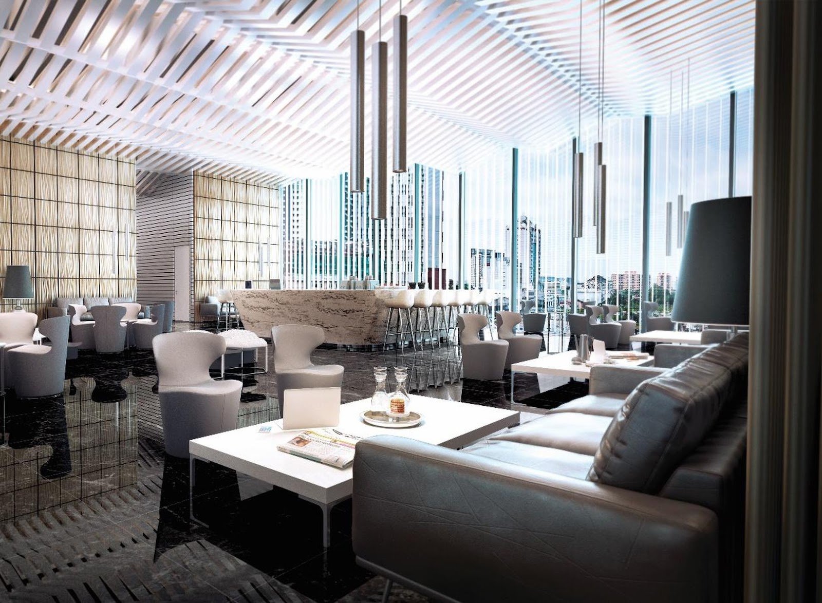 Lucentia Residences sky lounge: artist's impression
