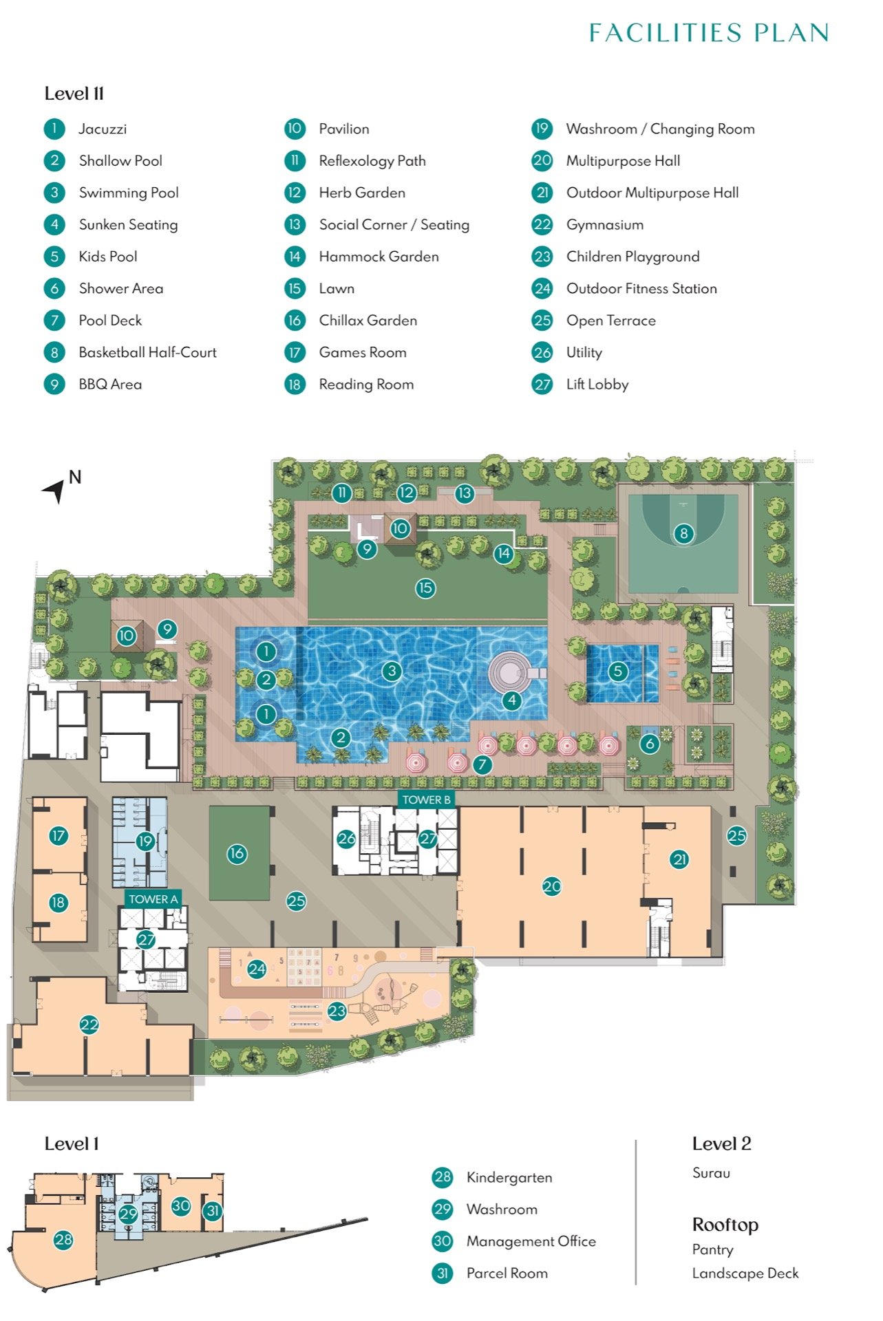 Luminar Residence facilities plan