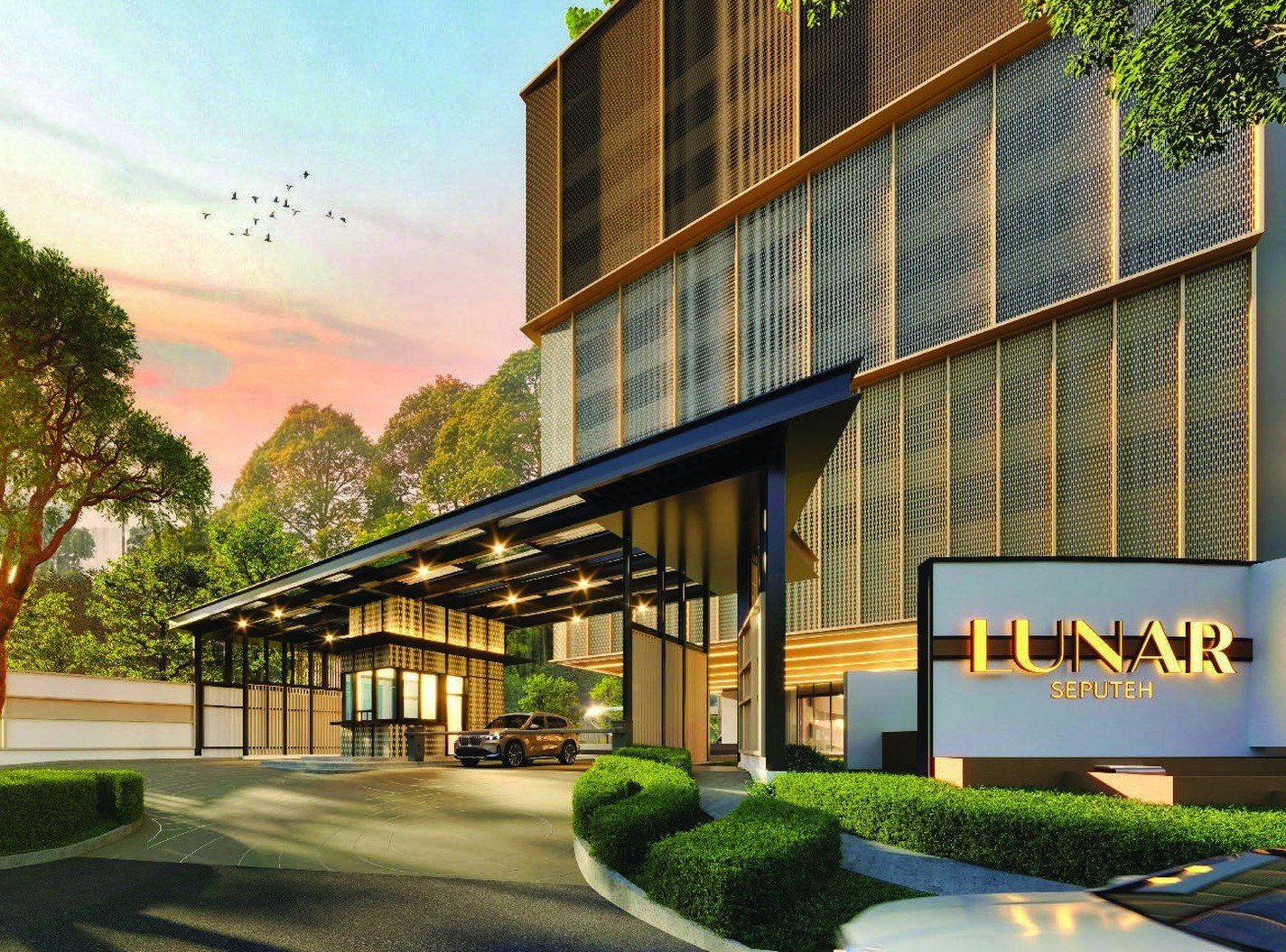 Lunar Seputeh entrance and signage: artist's impression