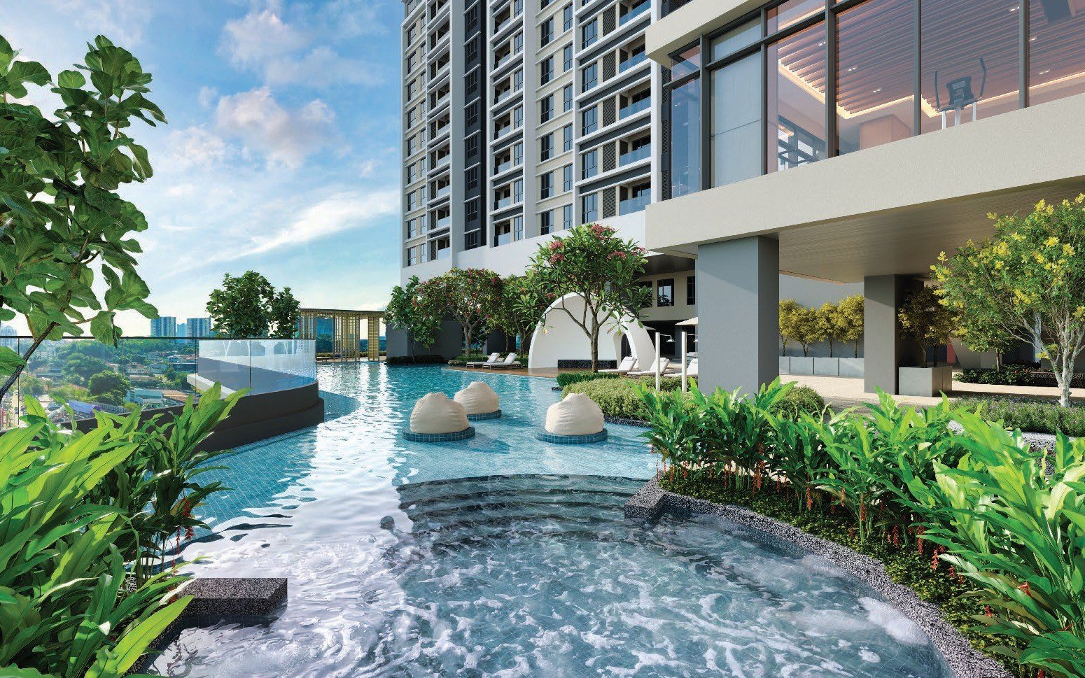 Lunar Seputeh infinity pool: artist's impression