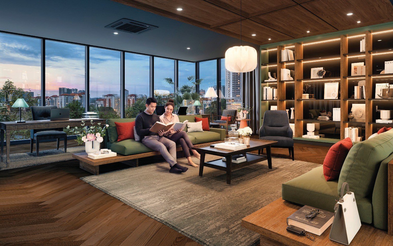 Lunar Seputeh reading room: artist's impression