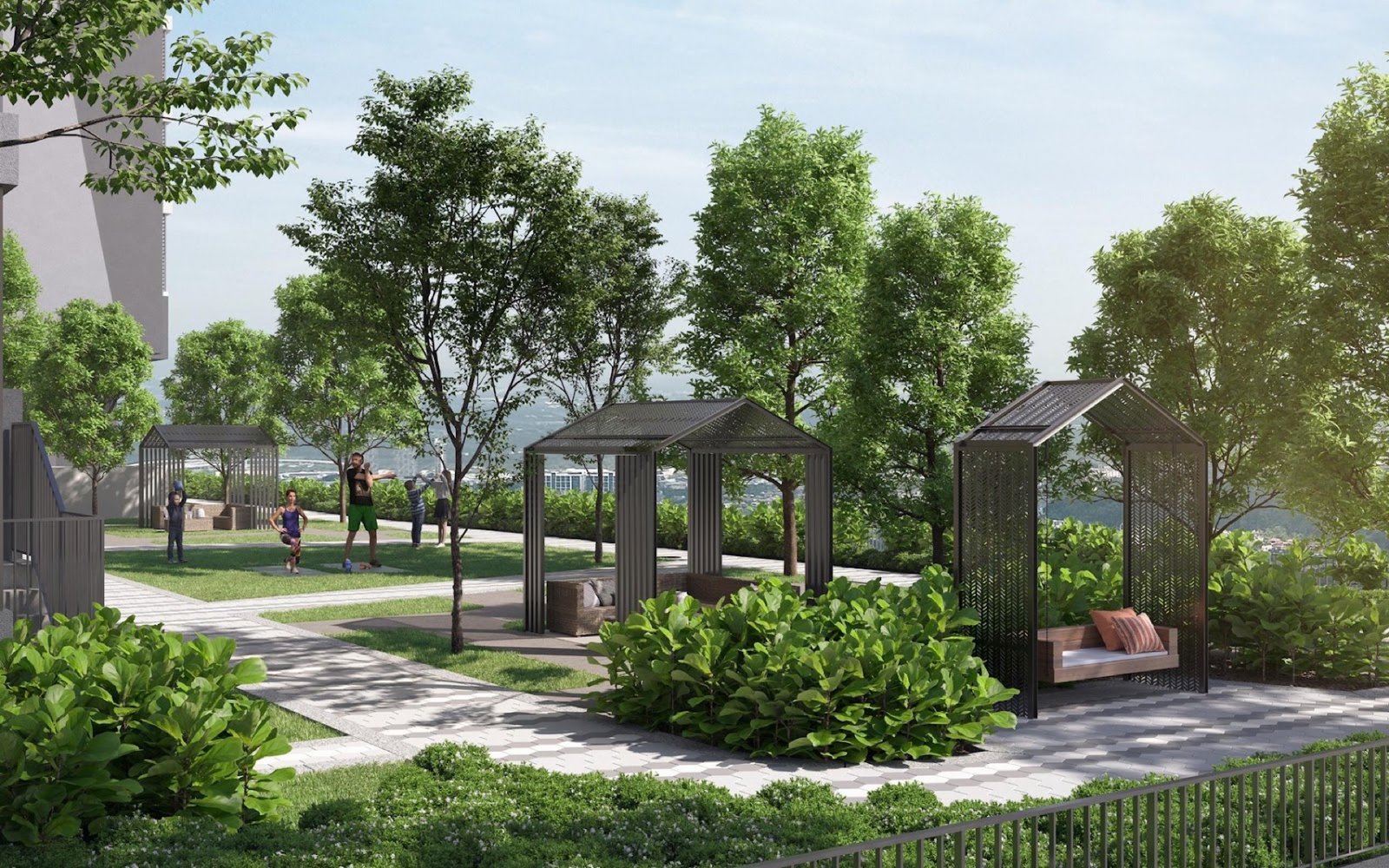 M Aurora garden pavilions: artist's impression