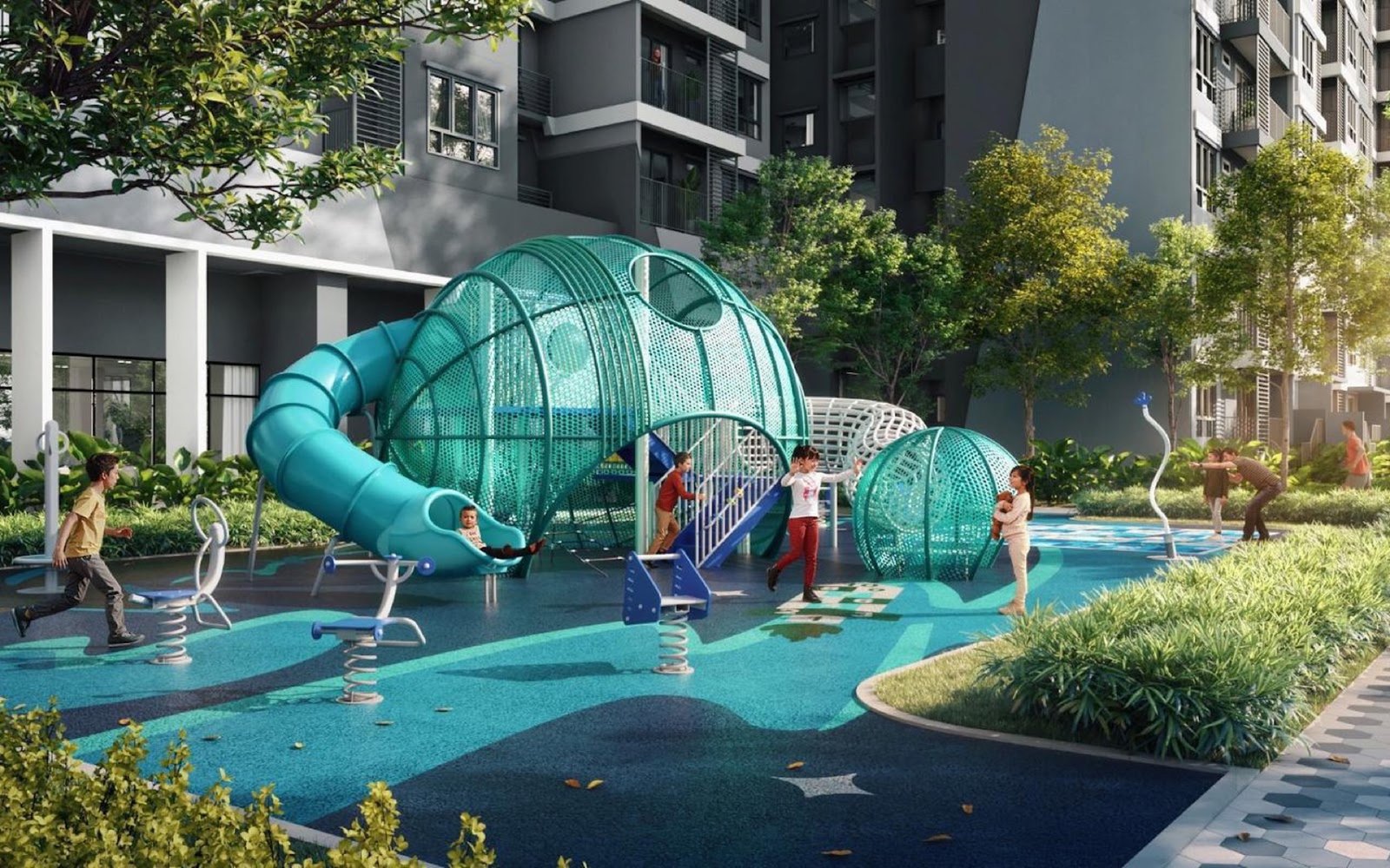 M Aurora children's water play area: artist's impression