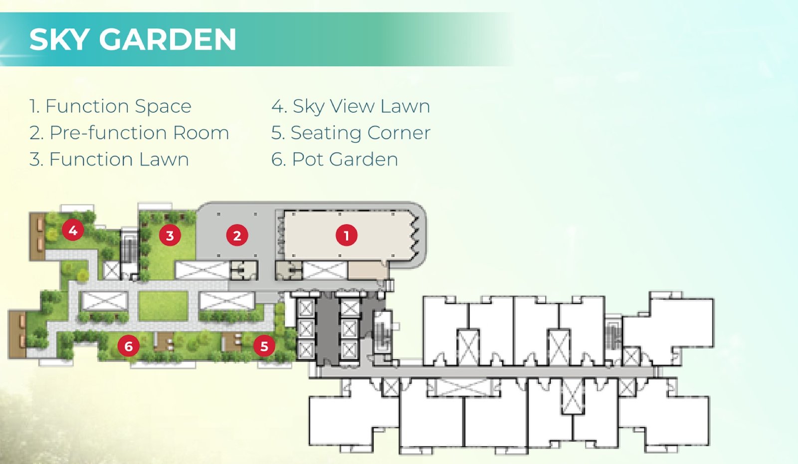 M Aurora sky garden plan, Level 46