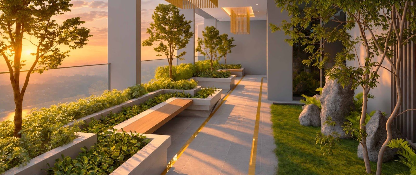 MABA Suitez garden walkway: artist's impression