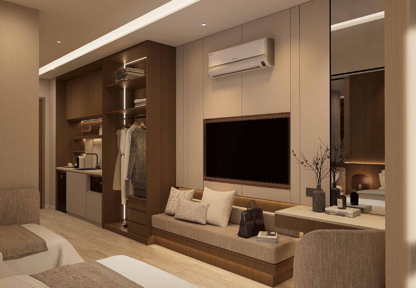 MABA Suitez living area interior: artist's impression