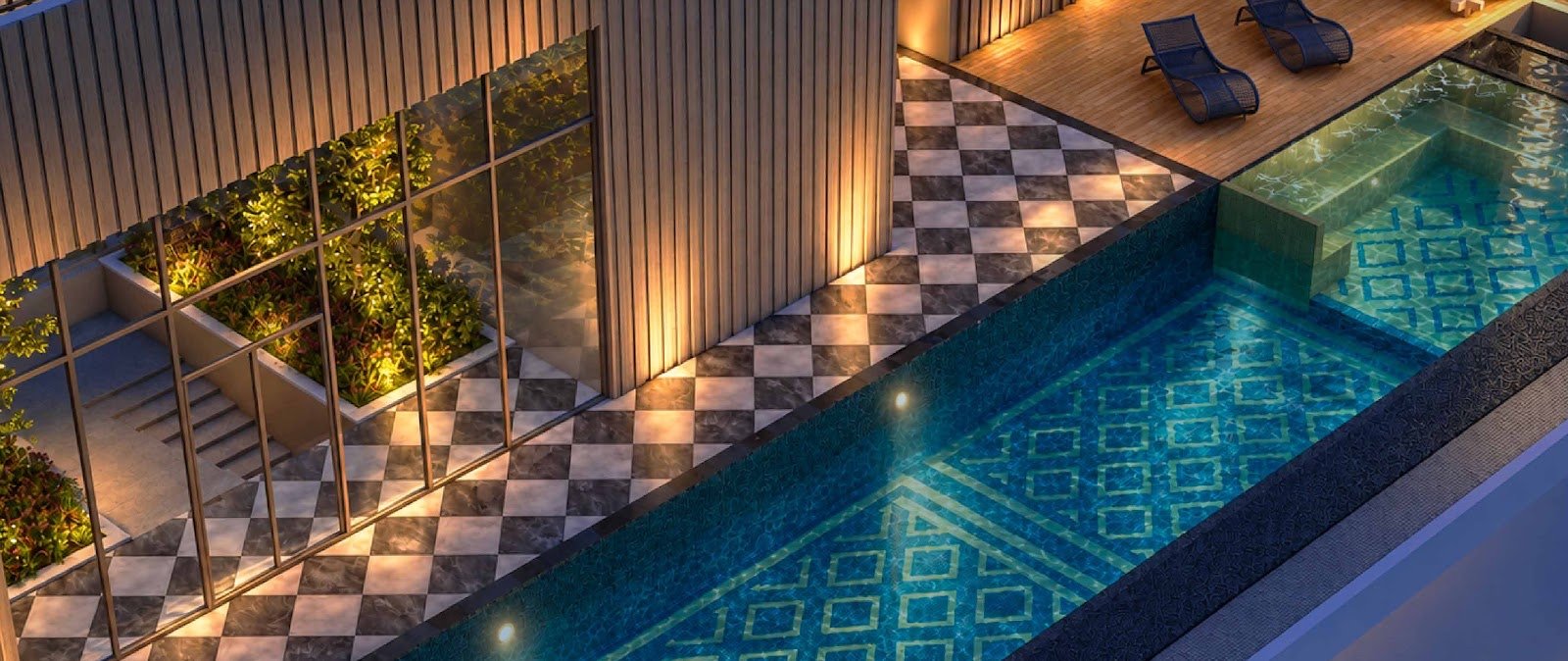 MABA Suitez pool seen from above: artist's impression