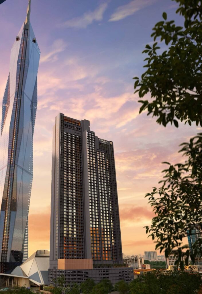 MABA Suitez @ KL City Centre beside Merdeka 118: artist's impression of the towers