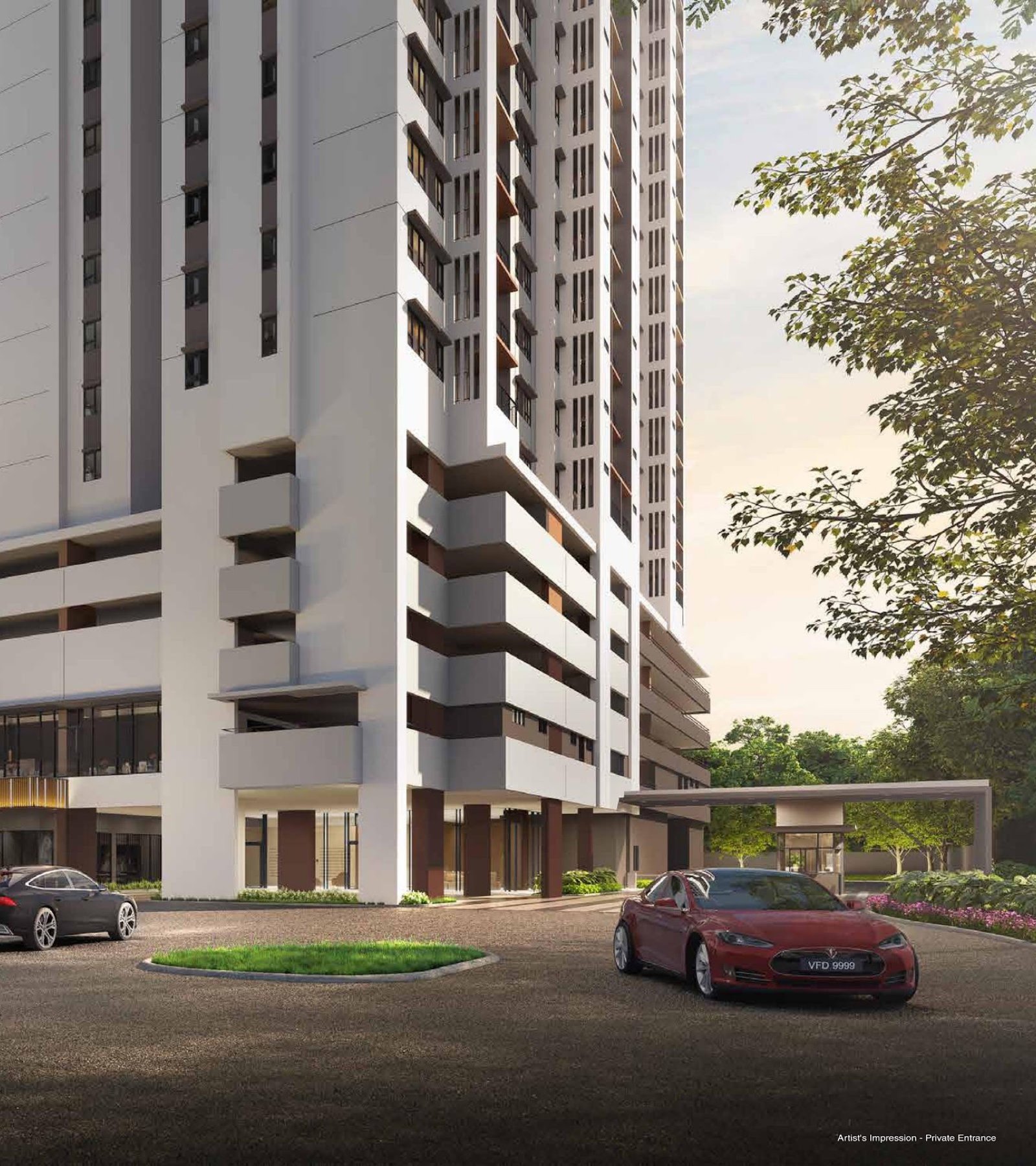 Myra Senja block entrance: artist's impression