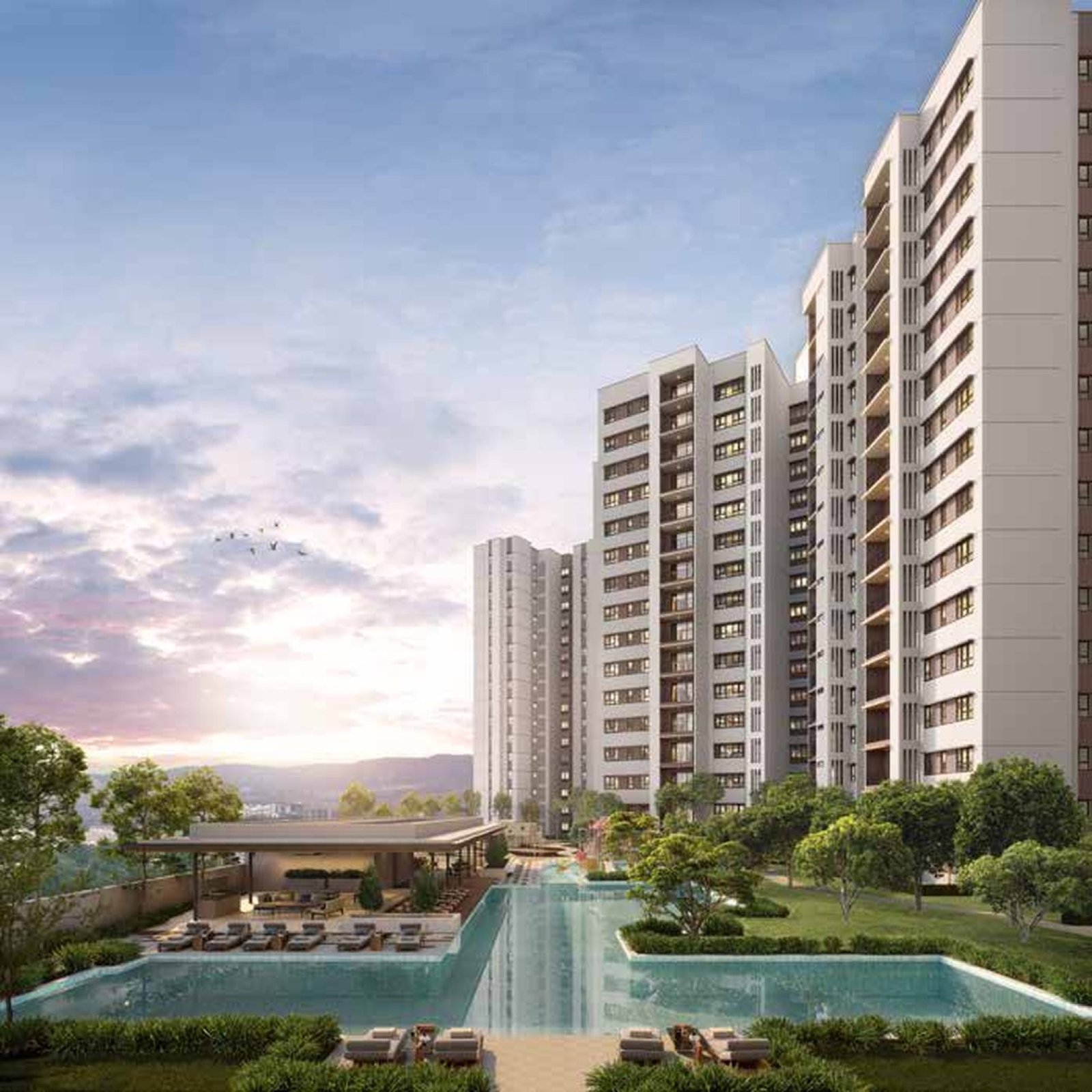 Myra Senja blocks and pool deck: artist's impression
