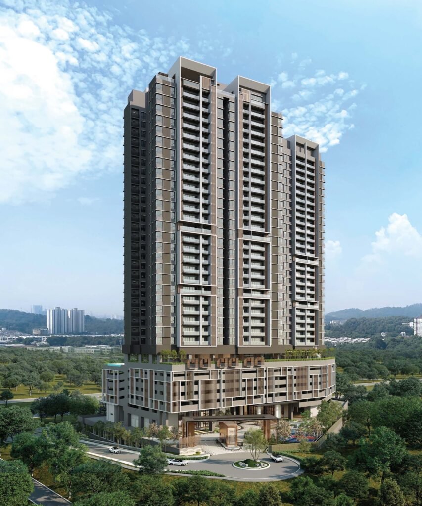 Oaka Residences, Bukit Jalil: artist's impression of the two blocks