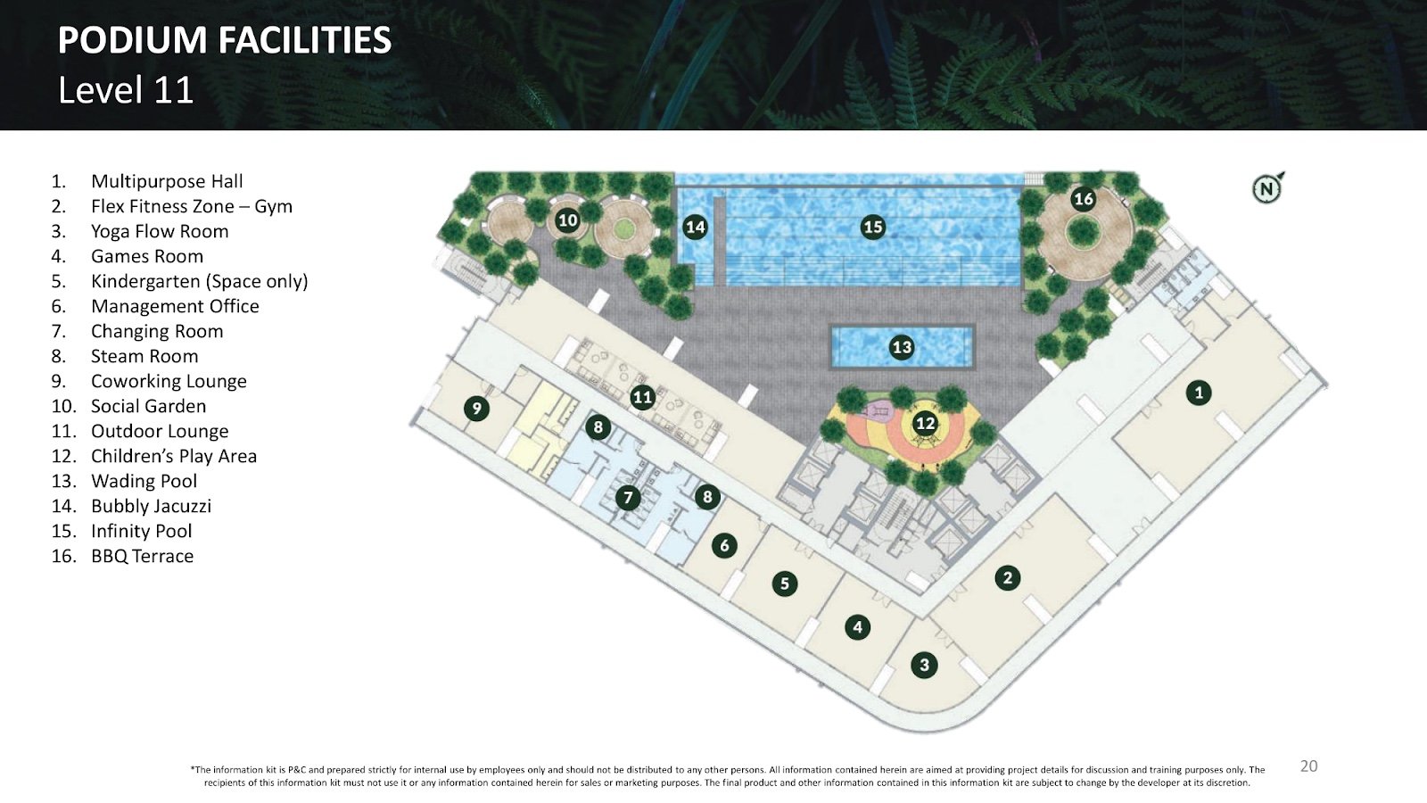 Park Green Pavilion Bukit Jalil Level 11 podium facilities plan