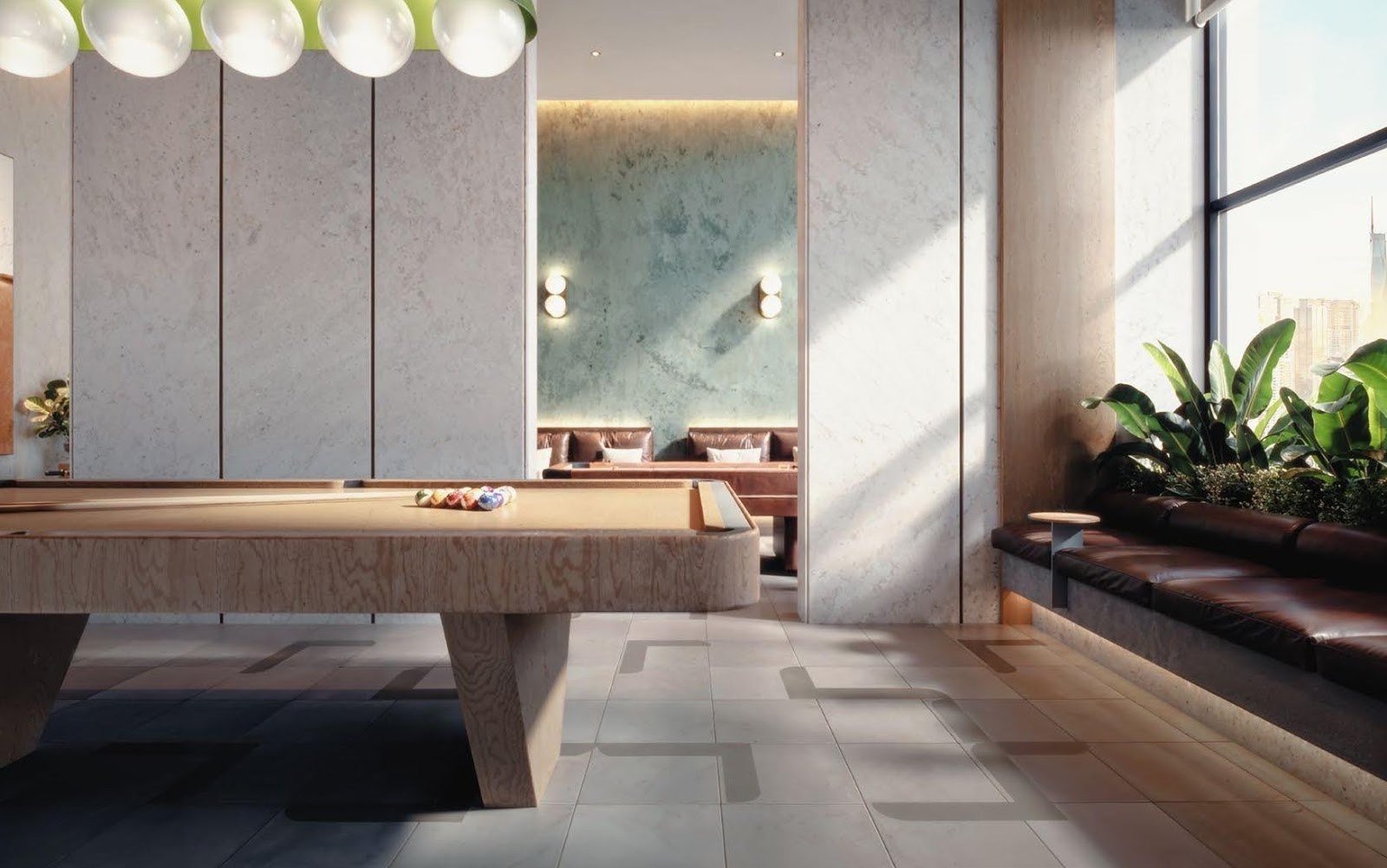 Parkside Residences games room: artist's impression