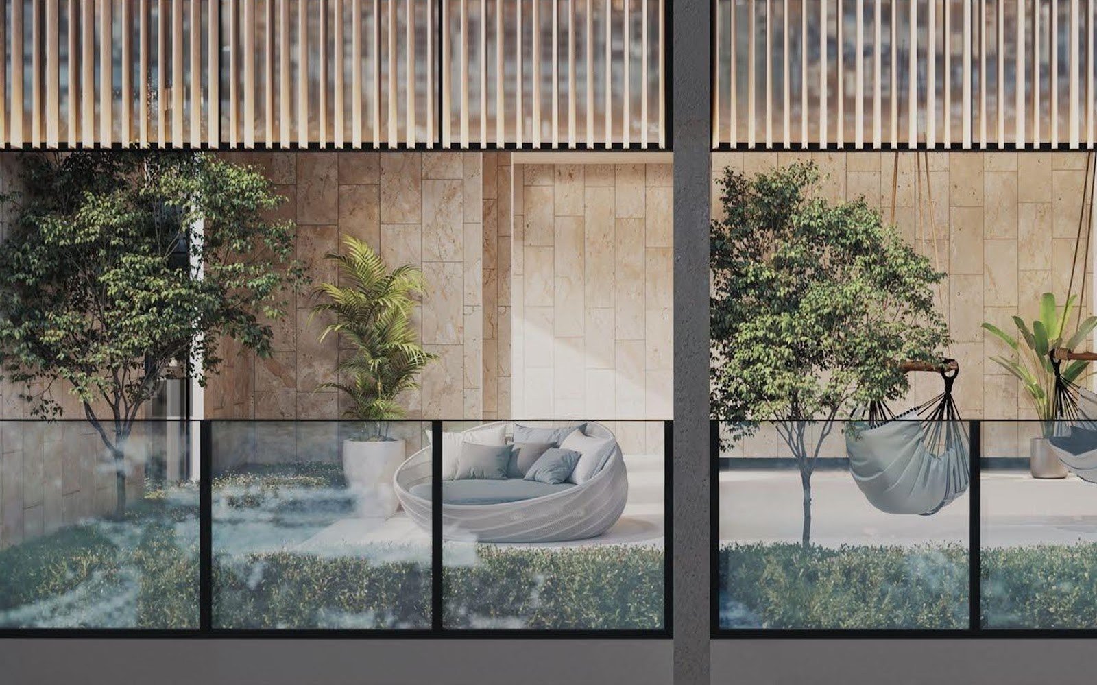 Parkside Residences hammock garden: artist's impression