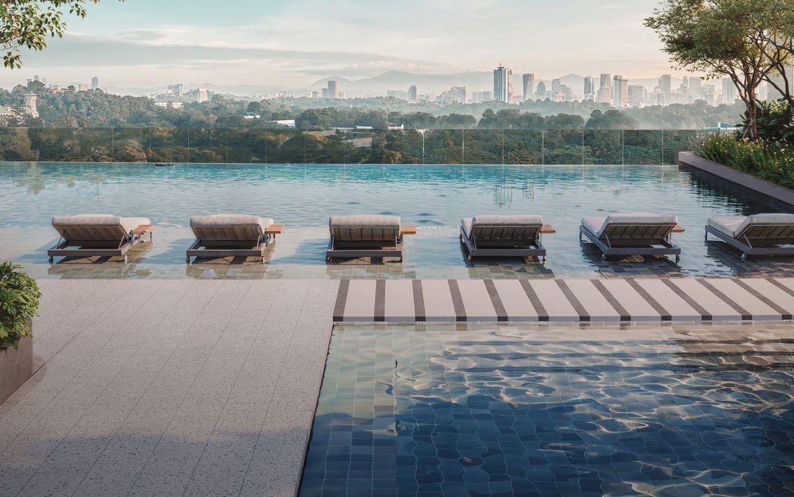 Parkside Residences infinity pool: artist's impression