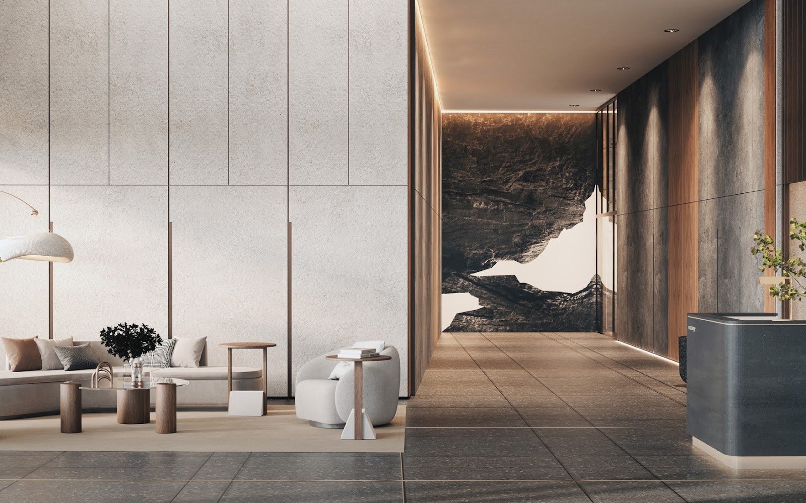 Parkside Residences lobby: artist's impression