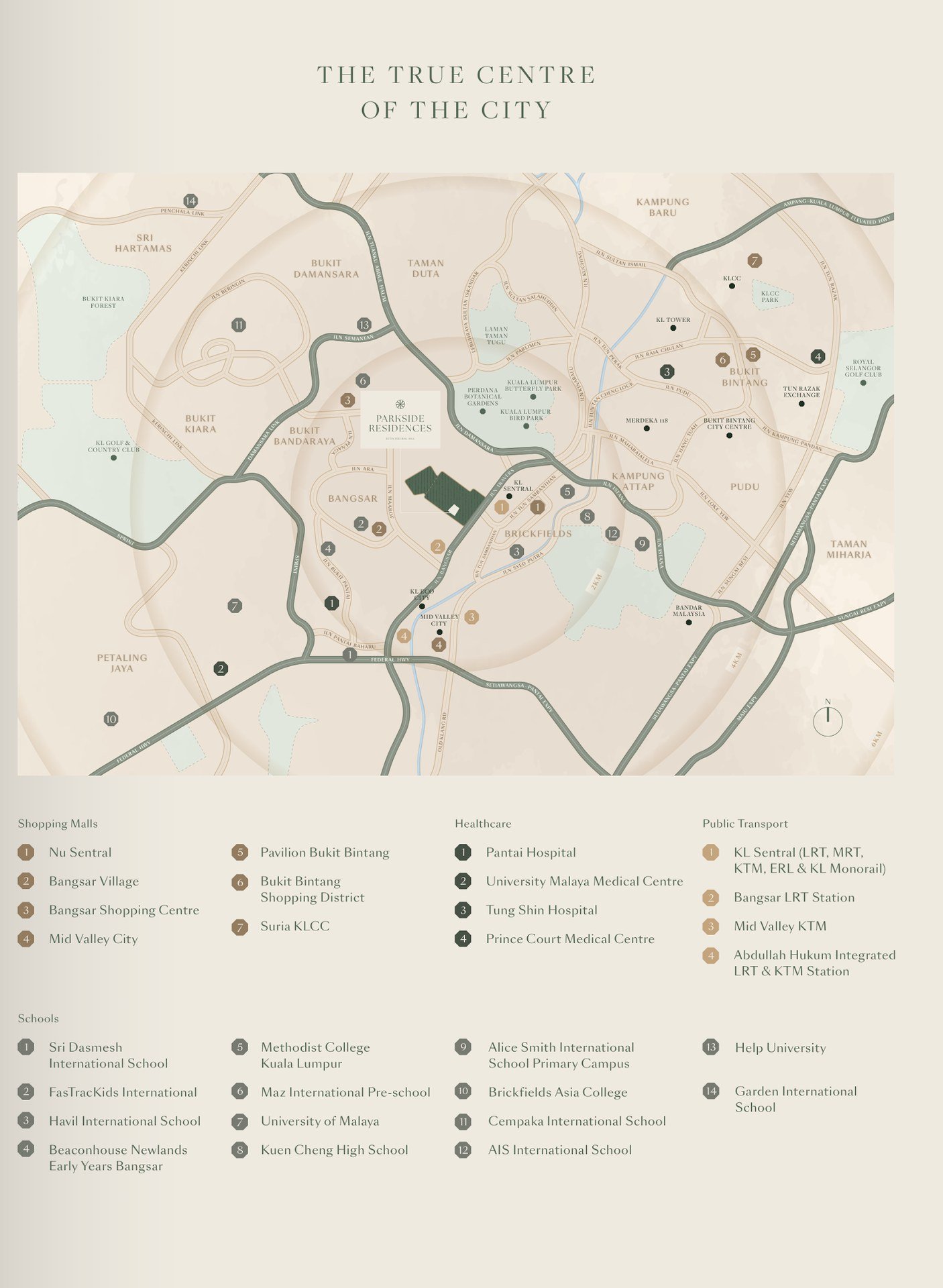 Parkside Residences location map